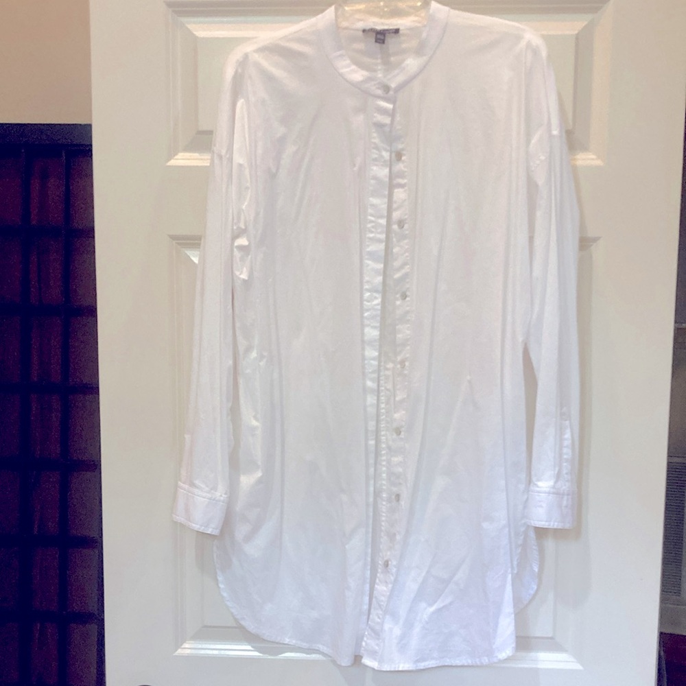 Women’s Eileen Fischer White Swimsuit cover up Medium